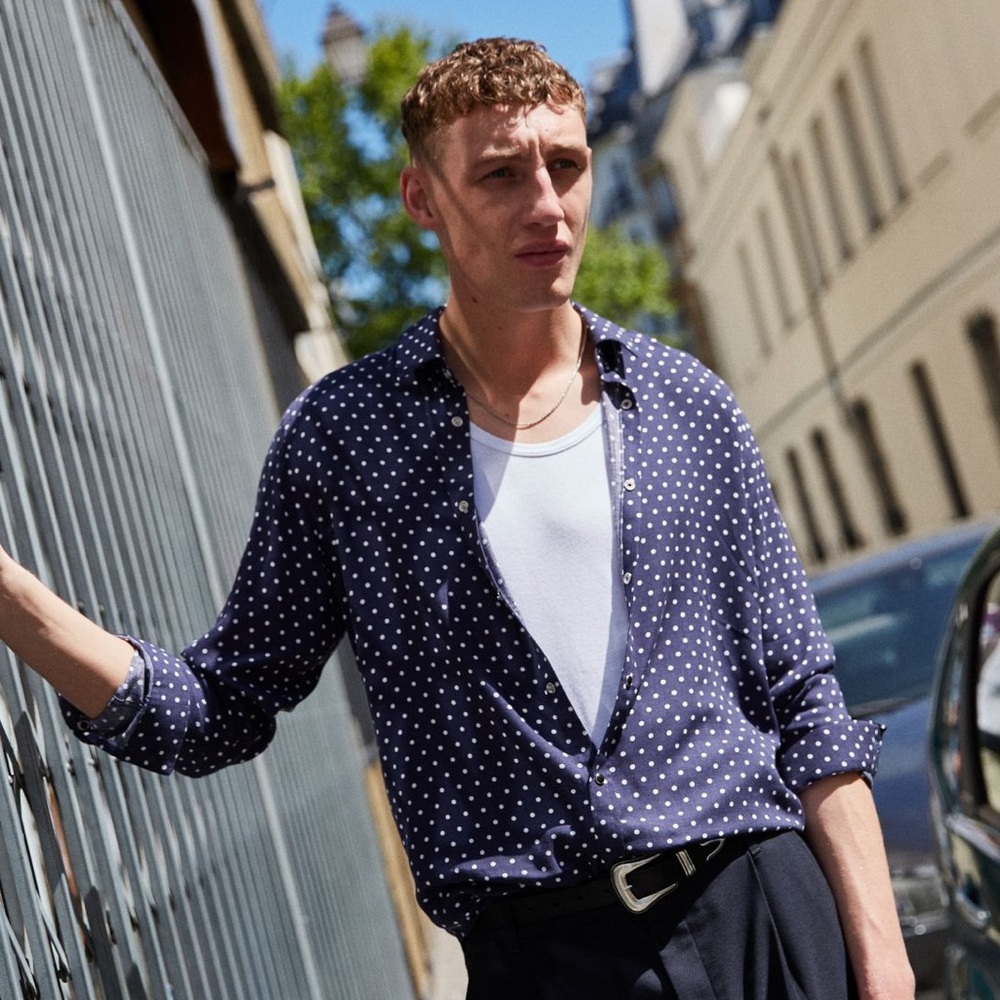 H&M Blue/White Button Down Shirt